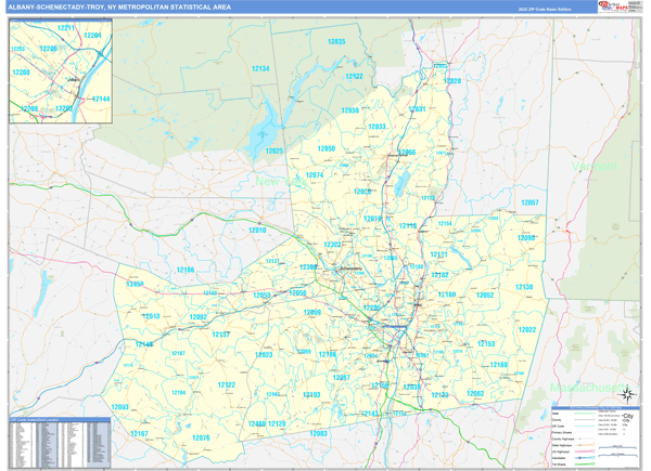 Maps of Albany-Schenectady-Troy Metro Area New York - marketmaps.com