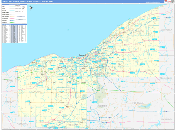 Cleveland Metro Area Map Maps Of Cleveland-Elyria Metro Area Ohio - Marketmaps.com