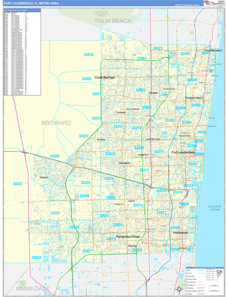 Maps of Fort Lauderdale Metro Area Florida - marketmaps.com