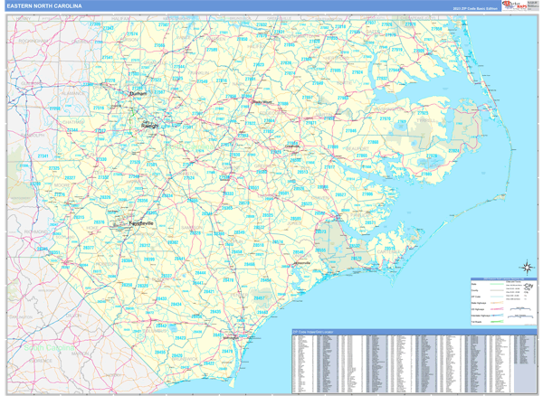North Carolina Eastern Sectional Map