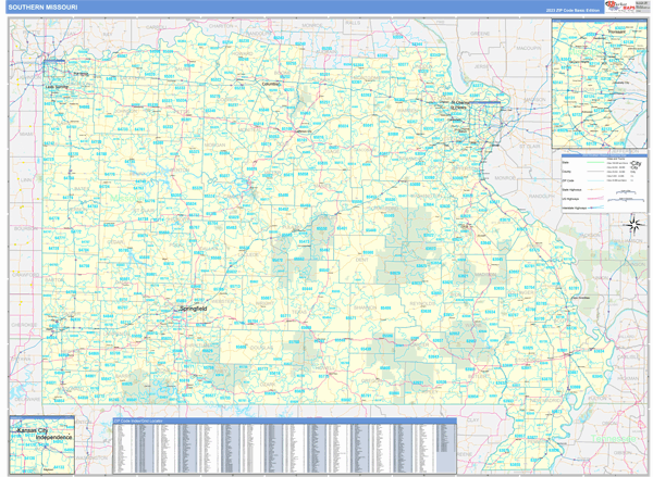 Missouri Southern  Wall Map