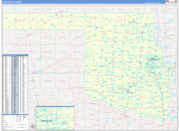 Oklahoma Western Sectional Map