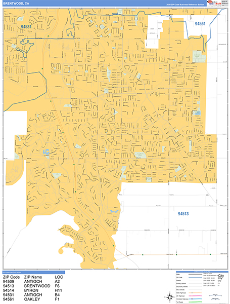 Brentwood Map Basic Style