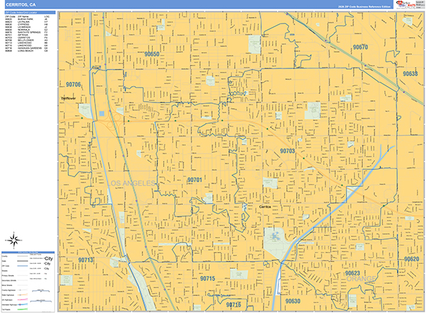 Cerritos Map Basic Style