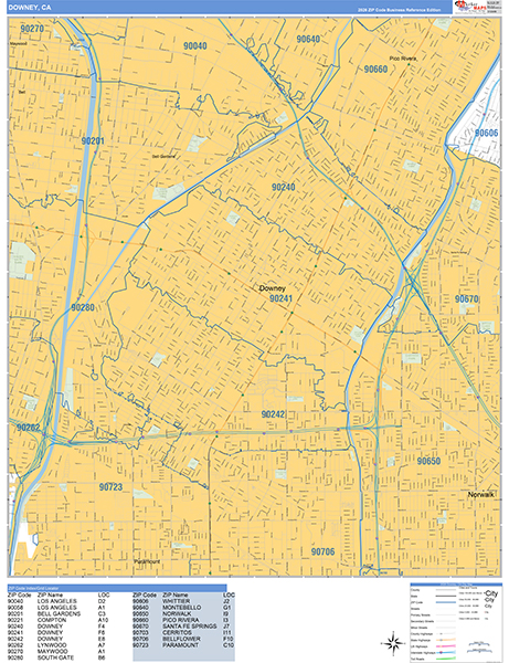 Downey Map Basic Style
