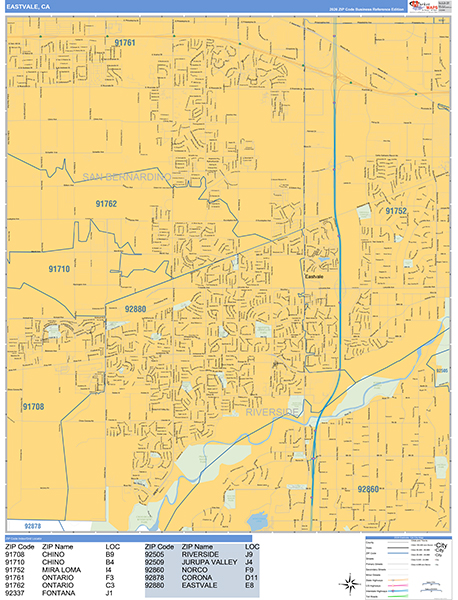 Eastvale Map Basic Style