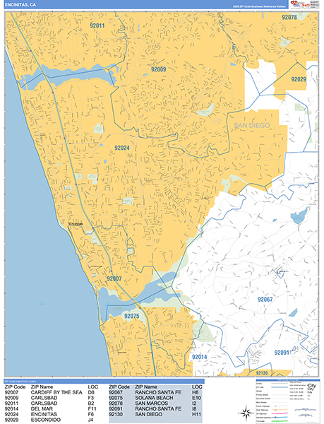 Encinitas Map Basic Style