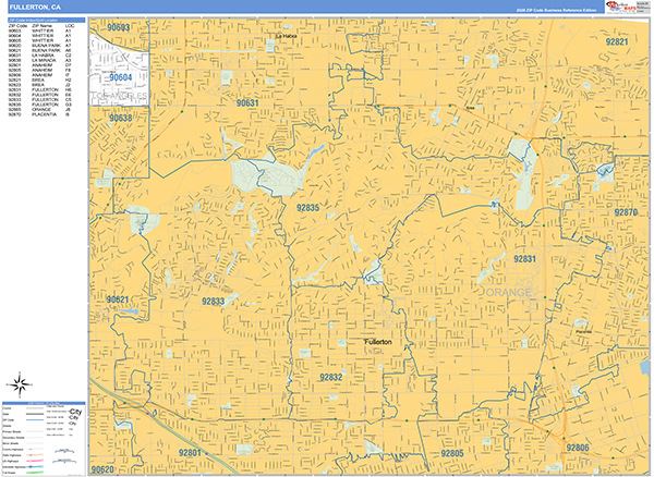 Fullerton Map Basic Style