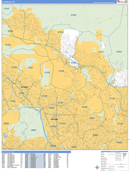 Glendale Map Basic Style