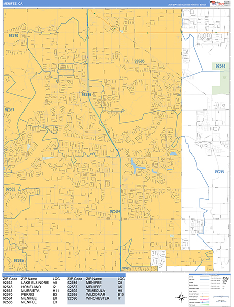 Menifee Map Basic Style