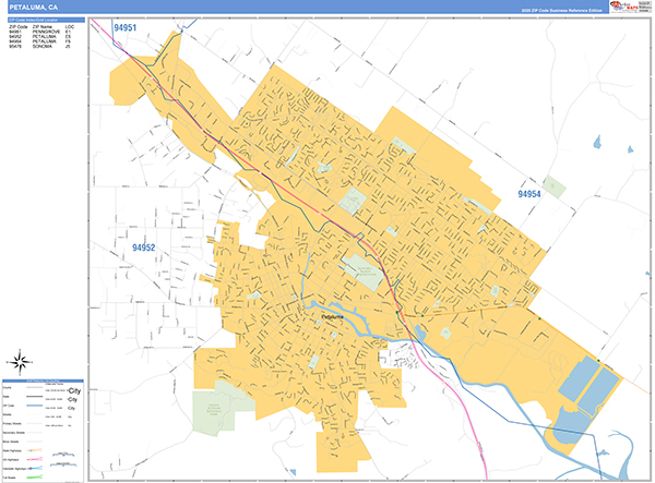 Petaluma Map Basic Style
