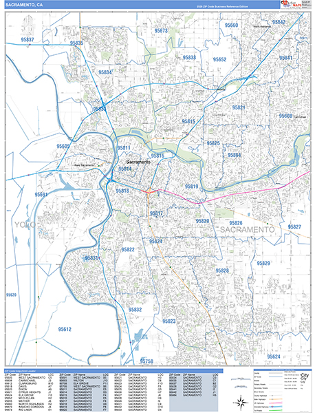 Sacramento Map Basic Style
