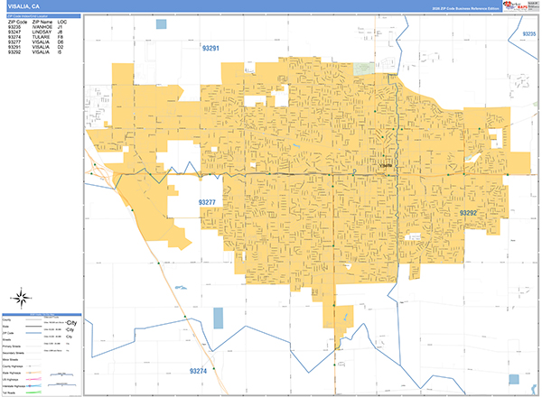 Visalia Map Basic Style