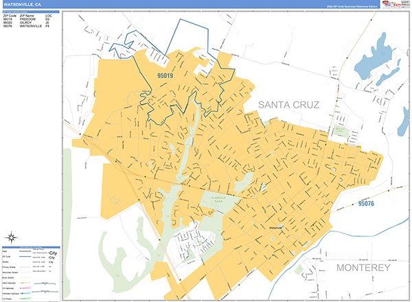 Watsonville Map Basic Style