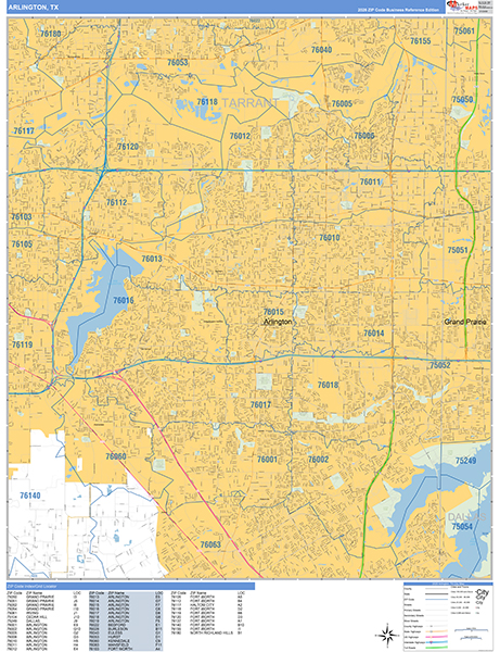 Arlington Wall Map