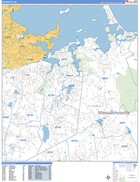 Weymouth Wall Map