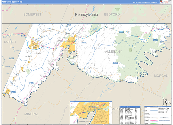 Allegany County Map Book Basic Style