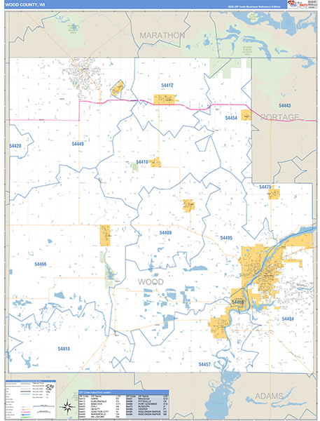 Wood County Map Book Basic Style