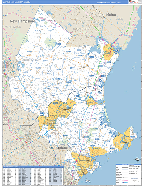 Lawrence Metro Area Wall Map