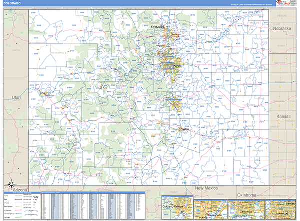 Colorado Zip Code Map