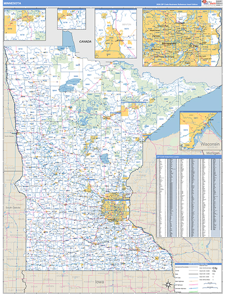 Minnesota Zip Code Map