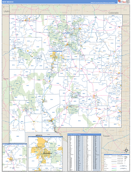 New Mexico Zip Code Map