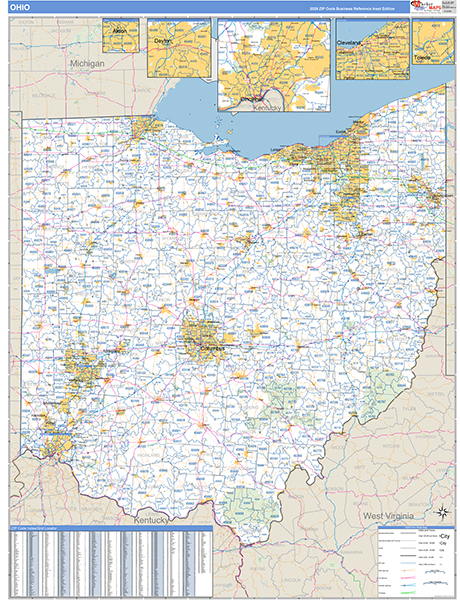 Ohio Zip Code Map
