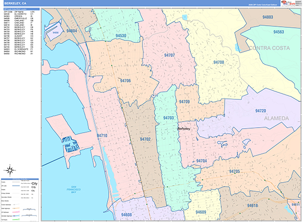 Berkeley Map Color Cast Style