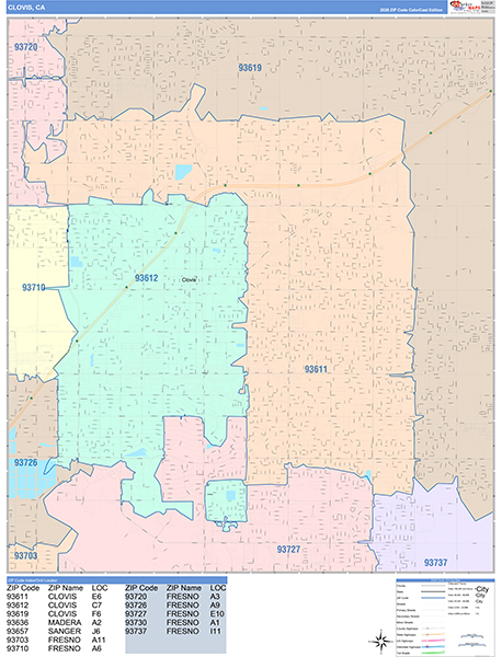 Clovis Map Color Cast Style