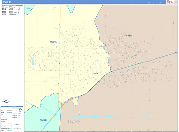 Davis Map Color Cast Style