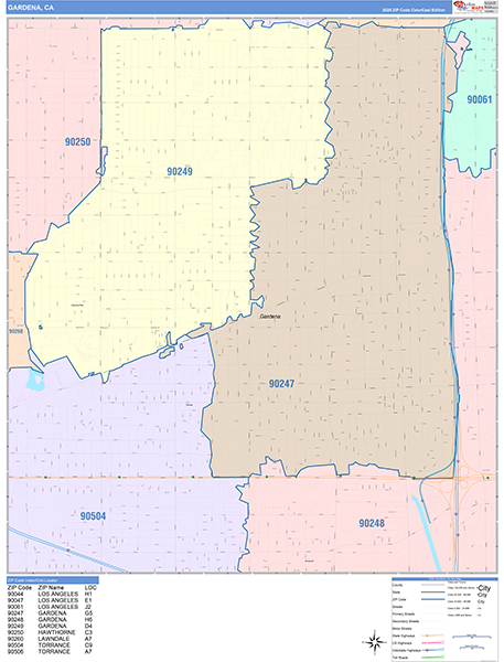 Gardena Map Color Cast Style