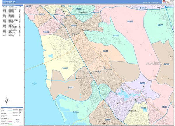 Hayward Map Color Cast Style