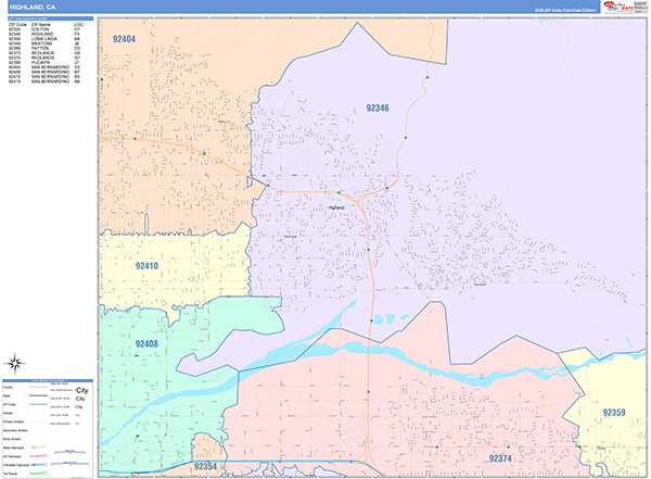 Highland Map Color Cast Style