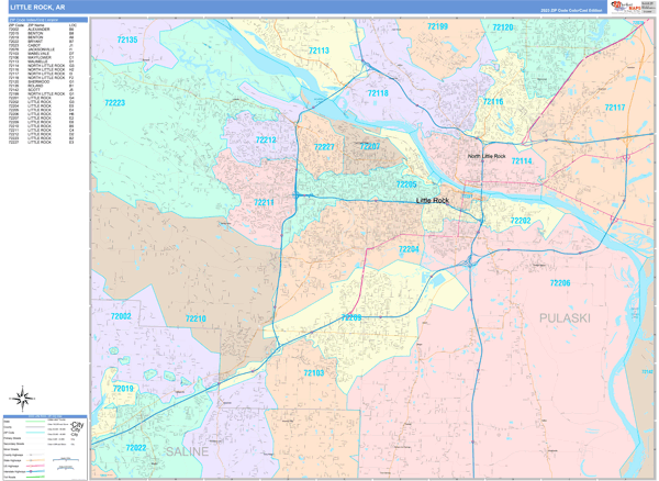 Maps of Little Rock Arkansas - marketmaps.com