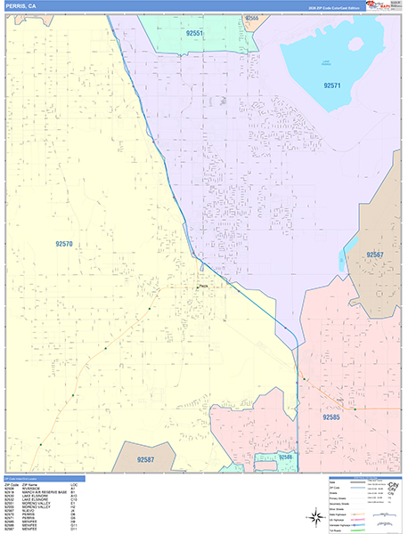 Perris Map Color Cast Style