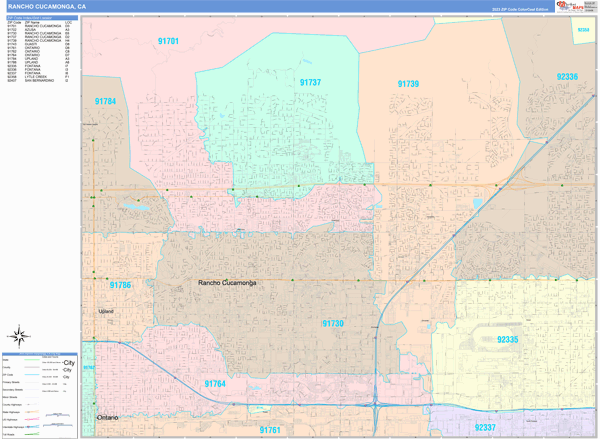 Maps of Rancho Cucamonga California - marketmaps.com