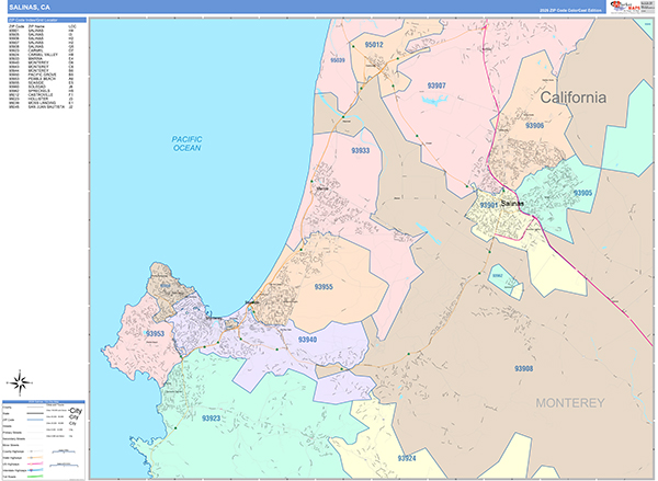 Salinas Map Color Cast Style