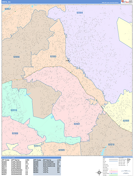 Vista Map Color Cast Style