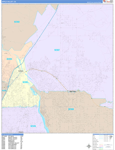 Maps of Apple Valley California - marketmaps.com