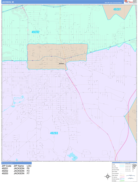 Jackson Wall Map