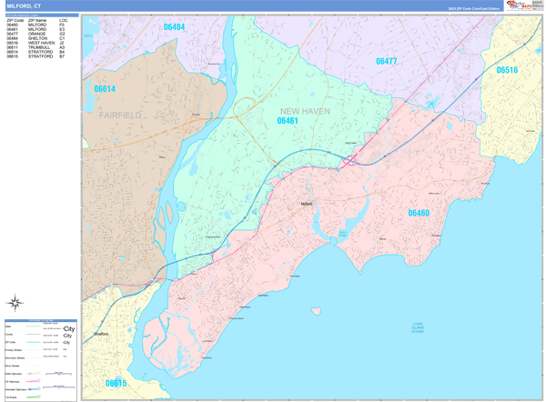 Milford Wall Map