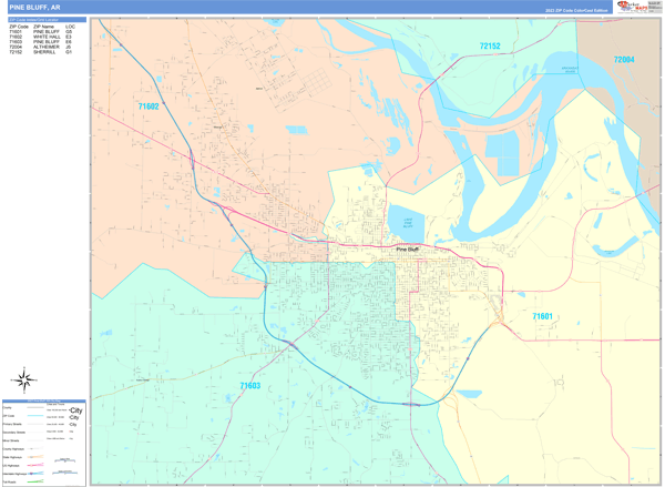 Maps of Pine Bluff Arkansas - marketmaps.com