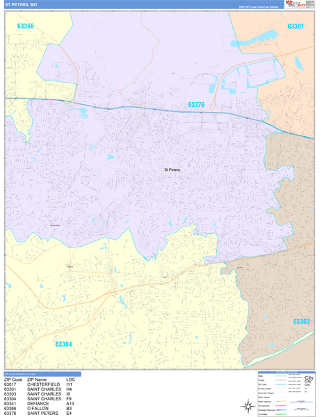 Maps of St. Peters Missouri - marketmaps.com