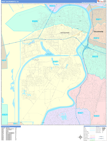 Maps Of West Sacramento California - Marketmaps.com