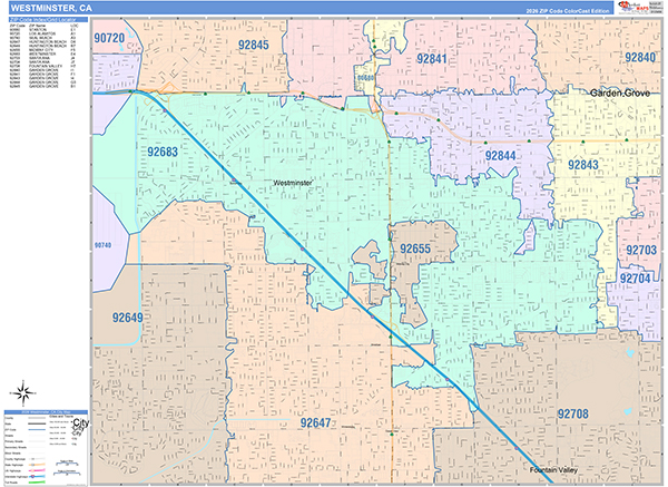 Westminster Wall Map