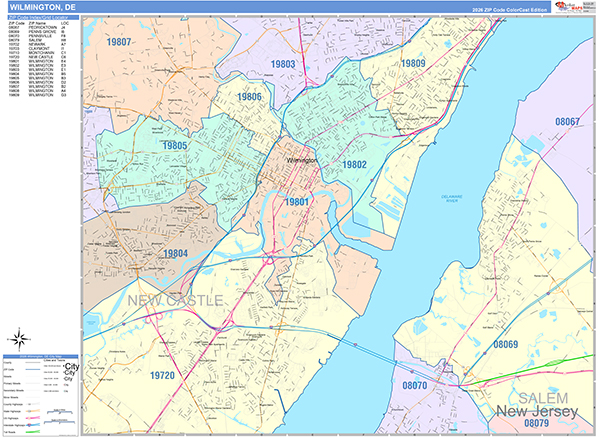 Wilmington Wall Map