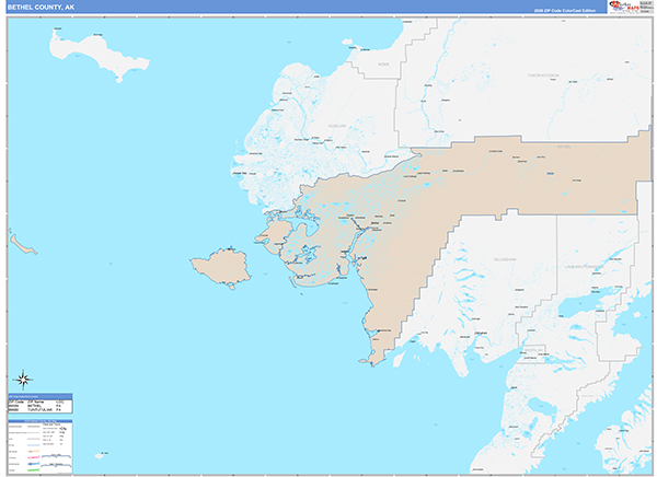 Bethel Borough (County), AK Wall Map