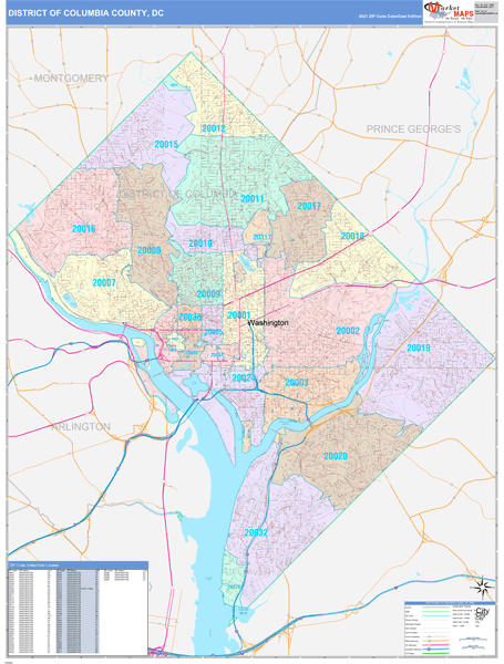 Maps of District Of Columbia County District Of Columbia