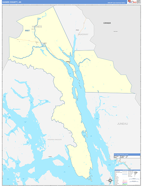 Haines Borough (County), AK Wall Map