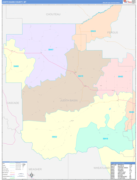 Maps of Judith Basin County Montana - marketmaps.com